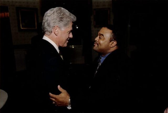 Dr. Bosman with President Clinton